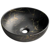 SAPHO RONDANE 41 cm umivalnik za desko - Eleganten portoro marmor dizajn