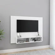 Zidni TV ormaric bijeli 120 x 23,5 x 90 cm konstruirano drvo