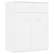 MAISON CHIC Komoda - Predalnik bela 60x30x75 cm iverna plošča, (21716436)