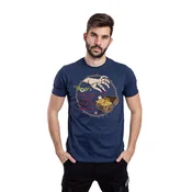 011Shop Muška majica kratkih rukava Šta oko vidi, ruka ne prašta, Teget