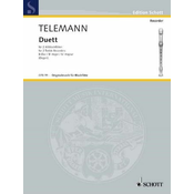 TELEMANN:DUETT B-DUR FOR 2 TREBLE RECORDERS (ALT)