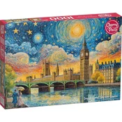 Cherry Pazzi - Puzzle Impresionistično nebo nad Londonom - 1 000 kosov