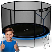 Northix Vrtni trampolin 10ft/312cm z zunanjo mrežo in lestvijo Neo-Sport
