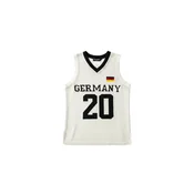 Kleidermafia Majica Oversize Germany Knit Tanktop - White bela