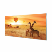 tulup.si Zidna obloga za kuhinju Baloni nebo žirafa 125x50 cm