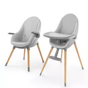 KINDERKRAFT stolica za hranjenje 2u1 fini up grey