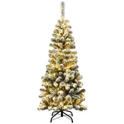 COSTWAY Matirano umetno božično drevo LED 135 cm, (5000065471)