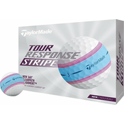 TaylorMade Tour Response Stripe Golf loptice Blue/Pink