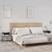 Vidaxl vidaXL Nočne omarice, komplet 2 kosov, siv hrast sonoma, material na osnovi lesa