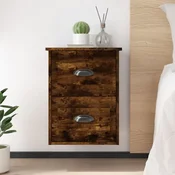 vidaXL vidaXL Stenska nočna omarica dimljeni hrast 41,5x36x53 cm, (20730782)