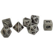 Set kockica Dice4Friends Antique - Silver, 7 komada