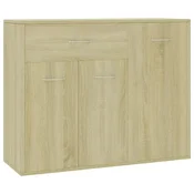 Vidaxl Komoda sonoma hrast 88x30x70 cm iverna plošča