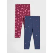 Sinsay - Paket od 2 pamucne helanke - maroon