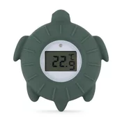 PETITE&MARS Termometer silikonski digitalni za vodo Turtle Terry Misty Green 0m+