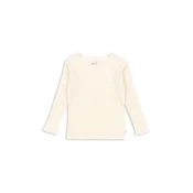 Otroška bombažna majica z dolgimi rokavi Konges Slojd PAPIN BLOUSE GOTS bež barva, KS103957
