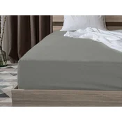 Jersey plahta s likrom siva 90 x 200 cm