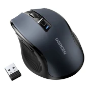 Ugreen Optična miška brezžična miška USB 2,4 GHz/Bluetooth 5.0 4000 DPI črna
