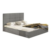 Krevet Cleveland 136 Bracni, Siva, 140x200, Tkanina, Basi a doghePodnice za krevet, 151x213x106cm
