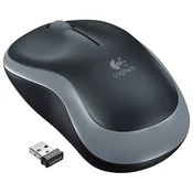 Miš usb 3tipke optički brezžični m185 logitech siva/črna blister