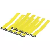 LOGILINK Cicak trakice za vezivanje kablova Velcro 300x20mm 10kom (Žuta)