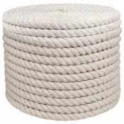 vidaXL Vrv iz jute 16 Bela 100% Tossa jute