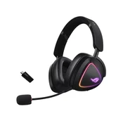 ASUS Gaming bežicne slušalice sa mikrofonom A701 ROG DELTA II, Crne