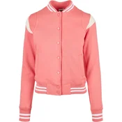 Womens inset jacket College Sweat Jacket light pink/white sand