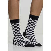 Urban Classics Nogavice Checker črna/bela