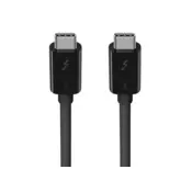 Kabel BELKIN USB-C (M) na USB-C (M), crni, 0.5m