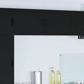vidaXL Stenska kuhinjska omarica Črna 50 x 31 x 40 cm Konstruiran les