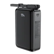 Power bank Acefast M4 10000 mAh z digitalnim prikazom napolnjenosti, PD67W hitrim polnjenjem in priloženim 100W kablom - črn