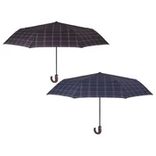 DEŽNIK AUTOMATIK (ODPIRANJE PLUS ZAPIRANJE) ZLOŽLJIV Z LESENIM ROČAJEM TECHNOLOGY PERLETTI 21827 SORT