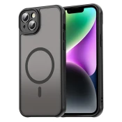 Hibridni ovitek HaloFrost II MagSafe za iPhone 14 Plus - black