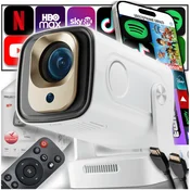 Projektor Android TV WiFi 4K prenosni pametni zvočnik Full HD komplet