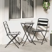 Bistro set za vrt 3 pcs Antracit Celik