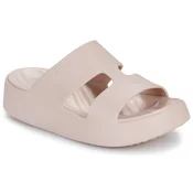 Crocs Natikači Getaway Platform H-Strap 209409 Écru