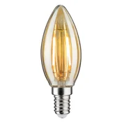 Paulmann LED svetilka E14 2W 1.900K zlata DC 24V - Steklo