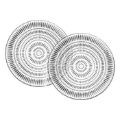 Jedilni krožnik ETHNO 28 cm, set 2 kosov, steklo, Nachtmann