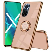 GS Ovitek za Huawei Nova 9, roza elektro obroč, zlat