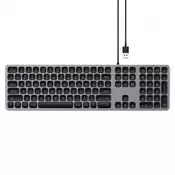 SATECHI Žicna tastatura Aluminium Wired US (Siva) (ST-AMWKM)