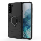 slomart Ring Armor oklepna hibridna torbica + magnetni nosilec Samsung Galaxy S22+ (S22 Plus) črna