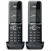 GIGASET Brezžični telefon Gigaset Comfort 550HX Duo črn/krom 2 slušalki, (5000557866)