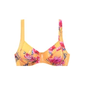 SUNSEEKER Bikini zgornji del zelena/oranžna/fuksija/bela