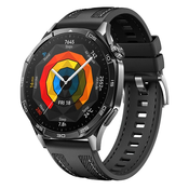 Pas za uro Huawei Watch GT5 46mm/GT5 Pro 46mm/GT4 46mm/Watch4/Watch4 Pro/GT3 Pro 46mm/GT Runner/Watch 3/Watch 3 Pro/GT2 Pro/GT2 46mm/GT/Watch 2 Twin Nylon - črn