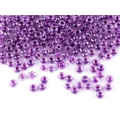 Rocailles 8/0 - 3 mm, žive barve - vijolična (450 g)