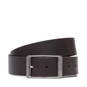 Calvin Klein Pas Casual Round Buckle Tumbled 35Mm LV04D7123G Temno rjava