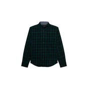Superdry & Co Srajca marine/temno zelena/črna