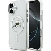 Karl Lagerfeld IML KCH Heads Metal Frame MagSafe Zadnji Pokrov za iPhone 17 Transparent