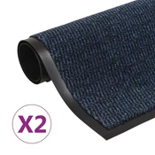 Vidaxl Protiprašni predpražnik 2 x pravokotni taftani 40x60 cm modri