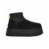 UGG for woman. 1168170 Classic Mini Dipper Leather Booties black (39), 3 to 5 cm, None, Casual